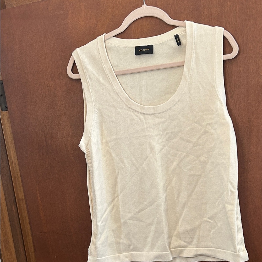 St. John Ivory Tank Top